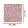 Allegra K Women's Chiffon Floral Print Square Scarves Kerchief Neck Scarf Neckerchief - 3 of 4