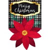 Briarwood Lane House Flag 40x28 For Outdoor Merry Christmas Poinsettia Burlap For Christmas House Flag - 3 of 4