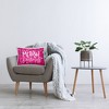 Stupell Industries Merry Christmas over Pink Stripes Indoor Pillow, 14 x 20 - 3 of 3
