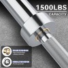 Weight Bar, 7FT Olympic Weightlifting Bar - 1500LB Capacity Powerlifting Barbell 2'' Standard Gym Bar Dual Bearings for Home Gym Deadlift Bench Press - 2 of 4