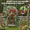 Metal Garden Arch Trellis, Garden Arch Arbor for Climbing Plants, Wedding Arch Flowers Frame Backdrop Stand for Lawn, Ceremony Wedding Decoration - 3 of 4