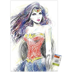 Trends International DC Comics - Wonder Woman - Sketch Unframed Wall Poster Prints - 1 of 4