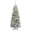 vidaXL Artificial Christmas Tree with 300 LEDs White 73 x 73 x 180 cm - 3 of 4