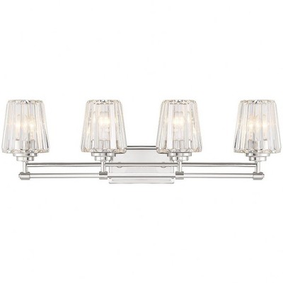 Savoy House Garnet 4 - Light Vanity in  Polished Nickel