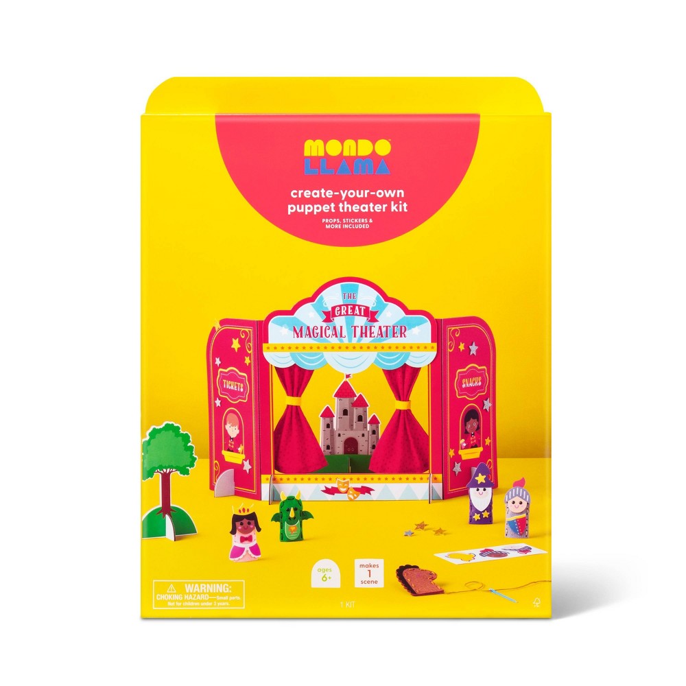 ( box of 8 pack) Create-Your-Own Puppet Show Kit - Mondo Llama™