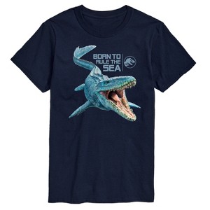 Men's - Jurassic Park - Born To Rule The Sea Short Sleeve Graphic T-Shirt - 1 of 4