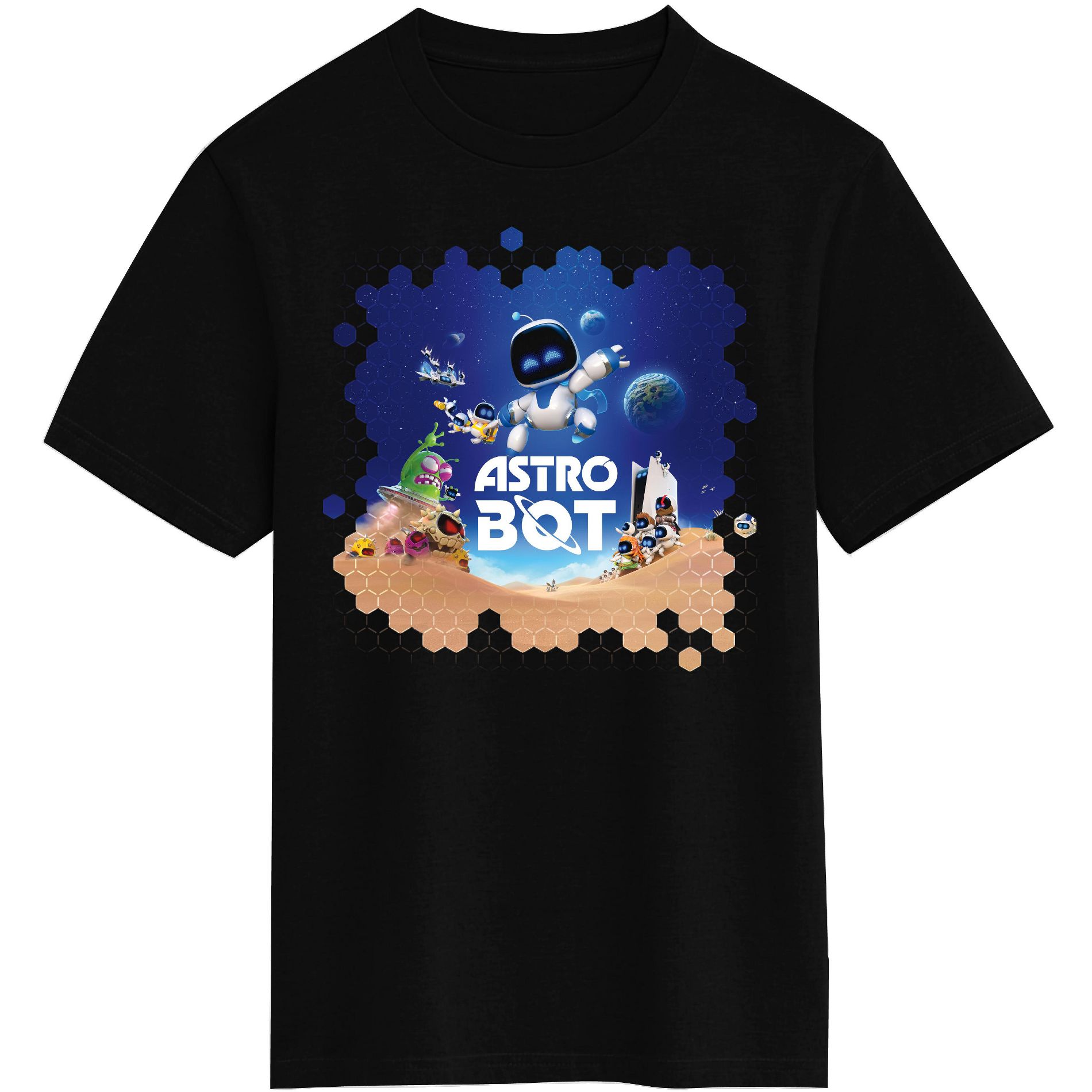 Astrobot Bots and Planets Graphic Tee for Kids