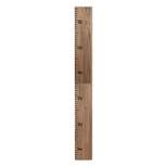 8" x 72" Growth Chart 6.5' Wood Wall Ruler Rustic Brown - Kate and Laurel