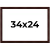 PosterPalooza | Distressed Brown Picture Frame - UV Acrylic, Backing Board, Hanging Hardware Included - 2 of 4