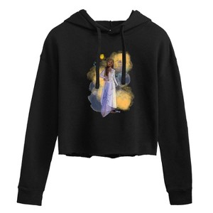 Women's - Disney - Asha And Star Cropped Graphic Hoodie - 1 of 3