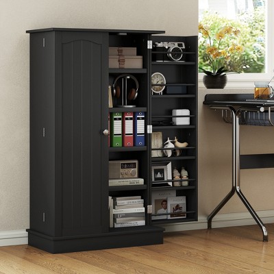 Кухонный шкаф-пенал Homcom 41" с 5 полками и стеллажом для специй — фото 4