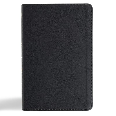 CSB Thinline Bible, Anglicised Edition, Black Leathertouch - by  Csb Bibles by Holman (Leather Bound)