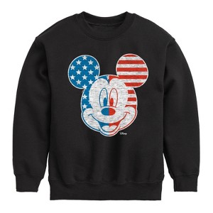 Boys' - Disney - Americana Graphic Long Sleeve Fleece Sweatshirt - 1 of 4
