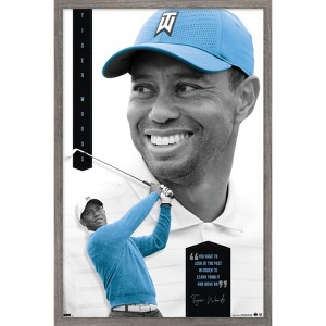 Trends International Tiger Woods - Learn From It Framed Wall Poster Prints - 1 of 4