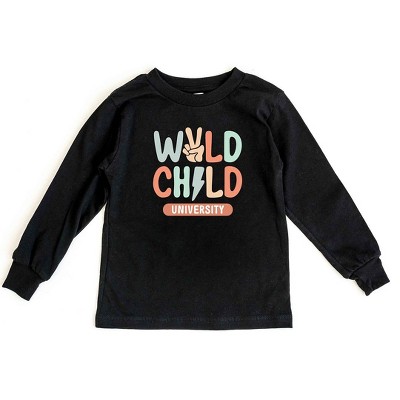The Juniper Shop Wild Child Peace Toddler Long Sleeve Tee