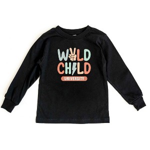 The Juniper Shop Wild Child Peace Toddler Long Sleeve Tee - 1 of 3