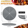 Unique Bargains Round Heat Resistant Non-Slip Silicone Trivet Mat for Coasters 4 Pcs - 2 of 4