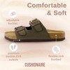 CUSHIONAIRE Lane Cork Footbed Sandals for Women –Comfortable Double Buckle Slip-On with Genuine Suede Footbed & Arch Support Slides for Women Footwear - 4 of 4