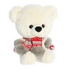 Aurora Large White Holiday 12" Baby Bear Beau Festive Stuffed Animal - 2 of 4