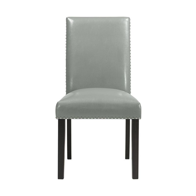 Set of 2 Pia Faux Leather Dining Side Chairs Gray - Picket House Furnishings, 4 of 9
