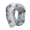 Black White Marble Tie Dye Print Poly Satin Adult Neck Pillow and Eye Mask Set - 4 of 4