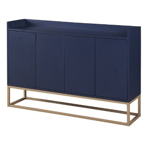 NicBex 47.2 Inch 4-Door Modern Storage Cabinet with Gold Metal Legs for Living Room,Kitchen and Entryway - 1 of 4