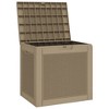 Garden Storage Box Light Brown Polypropylene 31.2 Gal Capacity - 4 of 4