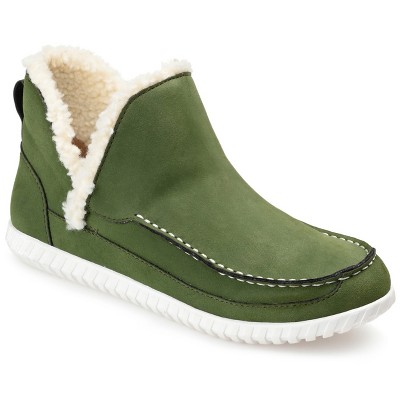 Journee Collection Womens Capreece Tru Comfort Foam Slip On Moccasin Round Toe Slippers Green 6.5