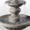 52.56" Icy Stone 2-Tiered Focal Point Outdoor Waterfall Fountain - Gray - Teamson Home - image 2 of 4