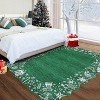 Christmas Area Rugs for Living Room Bedroom Scalloped Edge Xmas Festive Winter Decor Rug Soft Low Pile Non-Slip Rug - 3 of 4