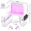 Aheaplus L Shaped Desk with LED Lights & Charging Station, Corner Desk with Hutch & Shelves - 3 of 4