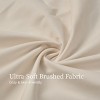 INFURNIC Bedding Sets Soft Brushed Microfiber Twin Bed Sheets Fade and Shrinkage Resistant Easy Care 3 Piece Set, White, 12.00"*10.00"*3.00" - 2 of 4