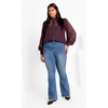 Women's Plus Size Georgia Top - dusty mauve | CITY CHIC - 2 of 4