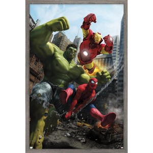 Trends International Marvel Comics Hulk - Iron Man Special #1 Framed Wall Poster Prints - 1 of 4