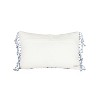 14x22 Hand Woven Blue Striped Filled Lumbar Pillow by Foreside Home & Garden - image 4 of 4