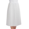 Collections Etc Classic Pleated Mid-Length Jersey Knit Midi Skirt with Comfortable Elastic Waistband - 3 of 3