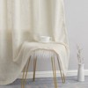 HLC.ME Abbey Faux Linen Textured Semi Sheer Privacy Light Filtering Window Grommet Thick Curtain Panels, Set of 2 - 4 of 4