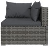 Garden Lounge Set Grey with Anthracite cushions vidaXL - 4 of 4