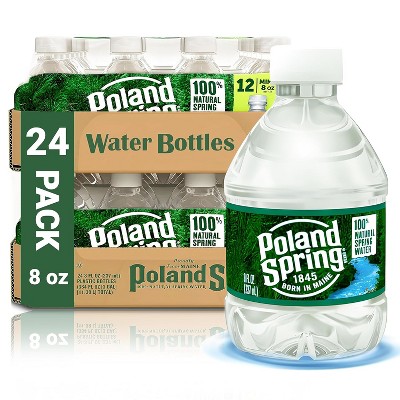 Poland Spring Spring Water - 8 Oz Mini Bottle (Pack of 24)