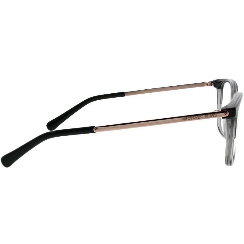 Michael Kors Bly  3280 Womens Rectangle Eyeglasses Black/Transparent Grey 53mm, 3 of 4