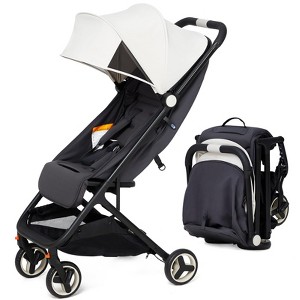 Lightweight Travel Stroller - Compact One-Hand Fold Stroller with Reclining Seat & Canopy (Airplane Friendly & Travel System Ready) - 1 of 4