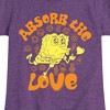Girls' - SpongeBob SquarePants - Absorb The Love Fitted Short Sleeve Graphic T-Shirt - 2 of 4