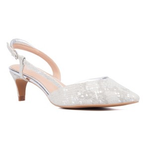 New York & Company Women's Karla Kitten Heel Pump - 1 of 4