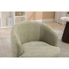 Lyngins Swivel Accent Chair with Round Swivel Base,Upholstered Swivel Living Room Chair with Curved Backrest,Chenille Barrel chair for Bedroom - 4 of 4