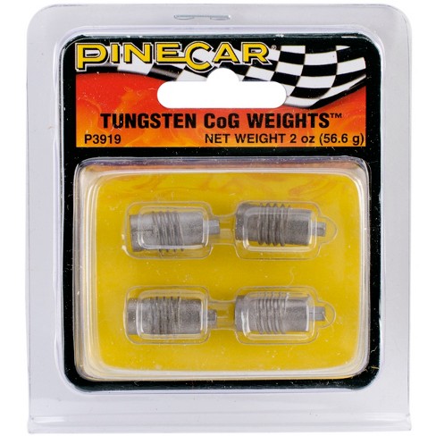 2.5 Ounce Incremental Car Canopy Weights Tungsten Weight Compatible with  Pinewood Car Derby Weights