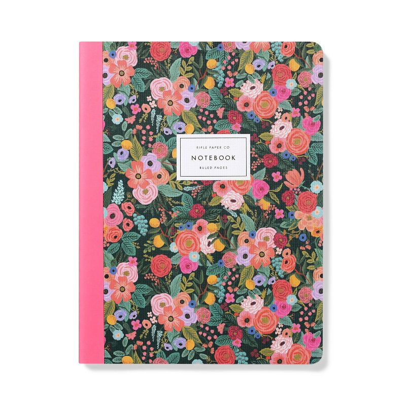 Rifle Paper Co. Garden Party Hunter Green Ruled Notebook, 1 of 4