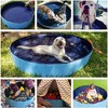 Jasonwell Foldable Pet Pool - Collapsible Dog Bath & Wading Tub for All-Size Dogs & Kids - 71" - Mdf Wood Blue - 2 of 4