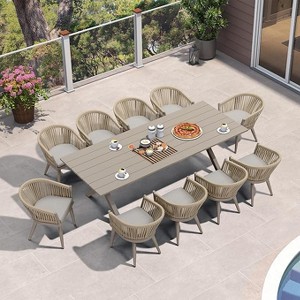 PURPLE LEAF Outdoor Dining Set with Patio Aluminium Dining Table and Wicker Rattan Chairs Modern Furniture Cushions Sets for Backyard - 1 of 4