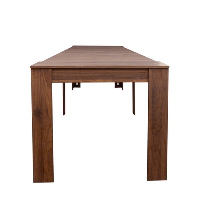 Vynxaria Walnut Dining Tables - Multifunctional Extendable Console Table for Versatile Living Spaces
