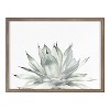 Kate and Laurel Blake Parrys Agave Framed Printed Glass by Emily Marie Watercolors, 18x24, Gold - 2 of 4